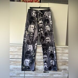 ⭐ Star Wars Stormtrooper Lounge Pants Size M Gray Pajama Pants Pockets